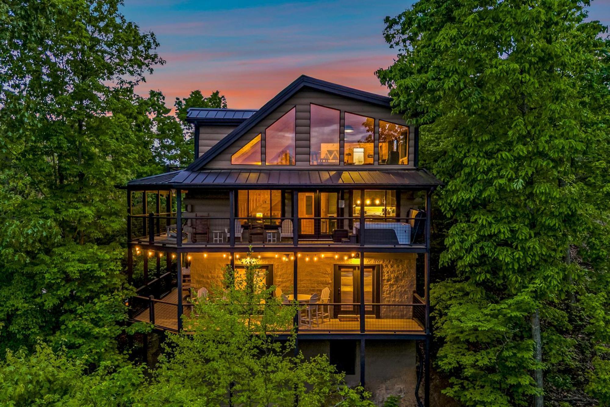 Dawns View Villa Sevierville Rum bild